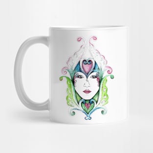 Queen of hearts in pinks Mug